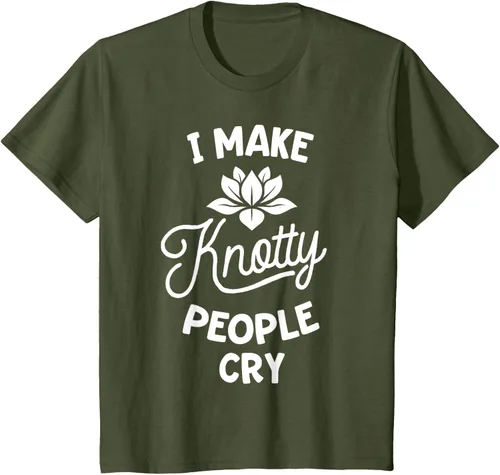 Vista 14 de Camiseta divertida de terapia de masaje I Make Knotty People Cry, Negro, S