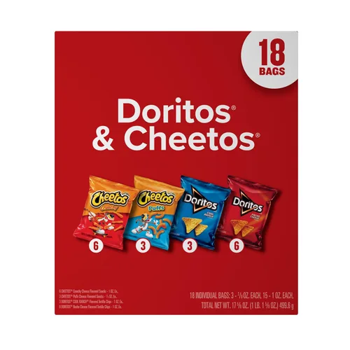 Vista 4 de Frito-Lay Doritos & Cheetos Mix - Paquete variado (18 unidades)
