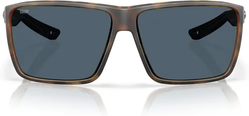 Vista 9 de Costa Del Mar Gafas de sol rectangulares Rincon II para hombre Marrón Mate Humo/Gris 20.46 oz