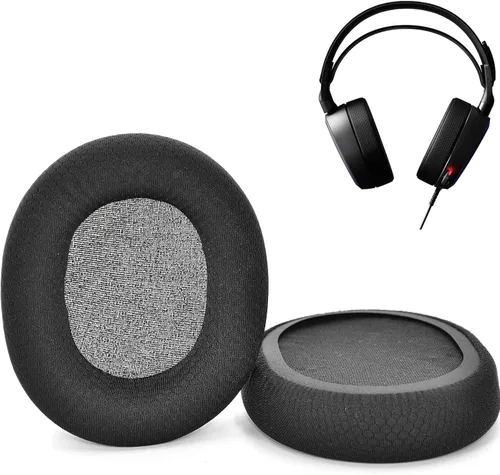 Vista 2 de Arctis 3/5/7/9 - Almohadillas de repuesto para auriculares inalámbricos SteelSeries Arctis 3/5/7/9/1/Pro, almohadillas de espuma viscoelástica