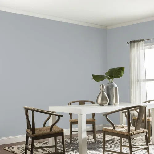 Vista 138 de Glidden Pintura Interior + Imprimación: Gris/Plata Antigua, Una Capa, Satinado, 1 Galón