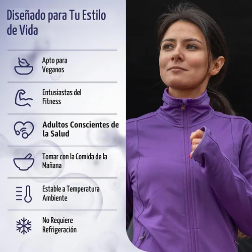 Vista 3 de Akkermansia Muciniphila Probiotic 30 mil millones de TFU, forma pasteurizada, con inulina prebiótica natural, suplemento GLP-1 para la salud