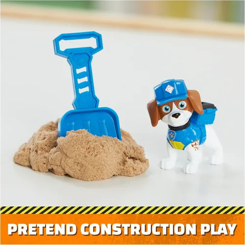 Vista 5 de Rubble & Crew, Figuras de acción de Charger y Wheeler, con arena Kinetic Build-It y 2 herramientas de construcción, juguetes de PAW Patrol