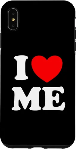 Vista 11 de Carcasa divertida para iPhone 16 I Love Me I Red Heart Me I Love Me Myself And I