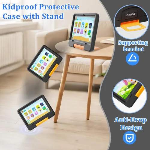 Vista 4 de PEICHENG Tableta para Niños con Estuche Protector EVA, Tableta para Niños Android 15.0 PC 10.1 Pulgadas RAM 20GB (4+16Expand) + ROM 128GB IPS 800 *
