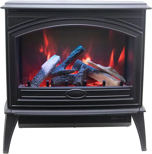 Vista 5 de Sierra Flame E-70 Chimenea eléctrica de hierro fundido