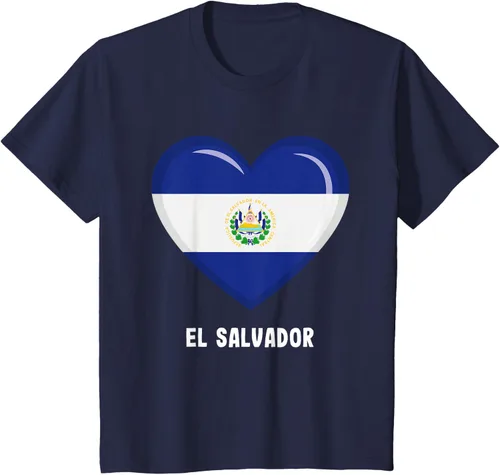 Vista 87 de Camiseta Bandera de El Salvador Camiseta salvadoreña