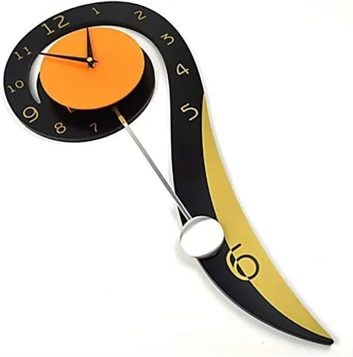 Vista 6 de Home Decoration Clock Creative Wall Clock Modern Contemporary Wooden Metal Interior for Kitchen Bedroom Living Room Office Clocks Wall