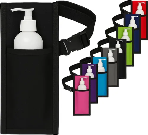 Vista 12 de Royal Massage Funda para botella de aceite con correa ajustable, cintura o bolsa de hombro manos libres para terapeutas, se adapta a la mayoría