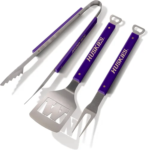 Vista 40 de YouTheFan NCAA Spirit Series - Juego de barbacoa de 3 piezas
