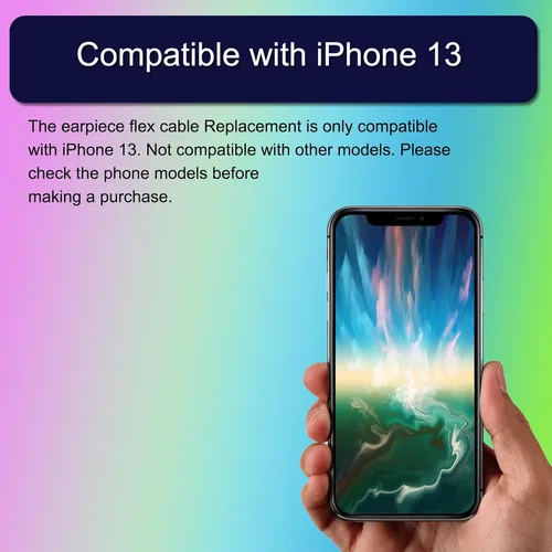 Vista 3 de Cable flexible de repuesto para iPhone 13 Ear Speaker Connector Repair Proximity Sensor Ambient Light Sensor Fix for iPhone13 A2631 A2633 A2634