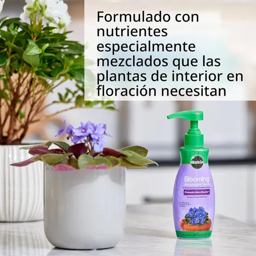 Vista 7 de Miracle-Gro Blooming Houseplant Food, 8 fl. oz. Fertilizante para plantas