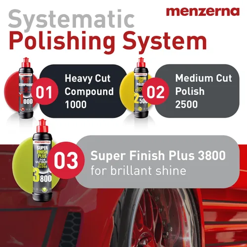 Vista 6 de Menzerna “Super Finish Plus 3800” Pulimento de brillo profundo para un acabado de espejo perfecto Compuesto de pulido para micro arañazos