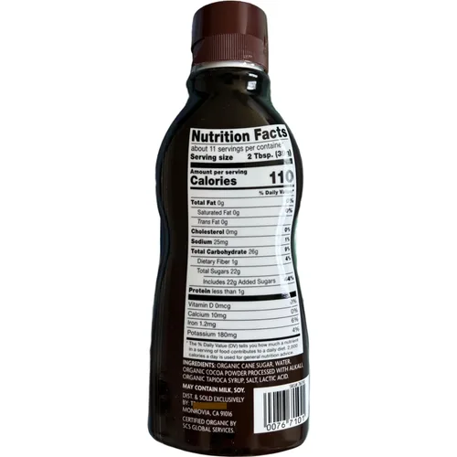 Vista 2 de Jarabe de chocolate orgánico Midnight Moo (15.8 oz)