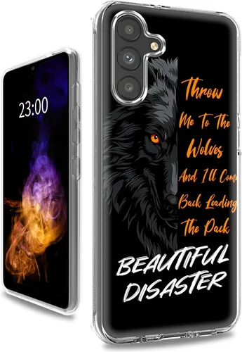 Vista 24 de Funda transparente para Samsung A15 5G de 6.5 pulgadas, doble capa protectora a prueba de golpes de PC transparente de silicona suave