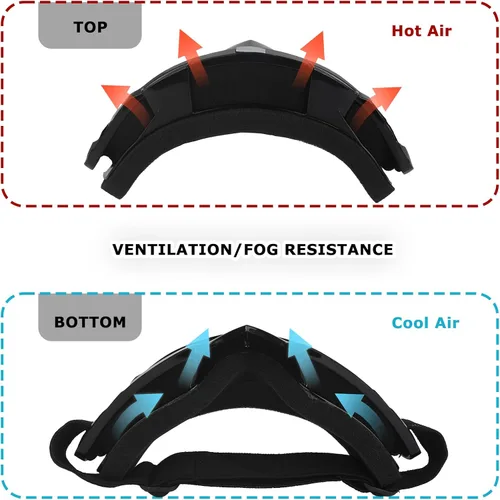 Vista 4 de Gafas de motocross con protección UV para ATV Motocross Racing Off Road