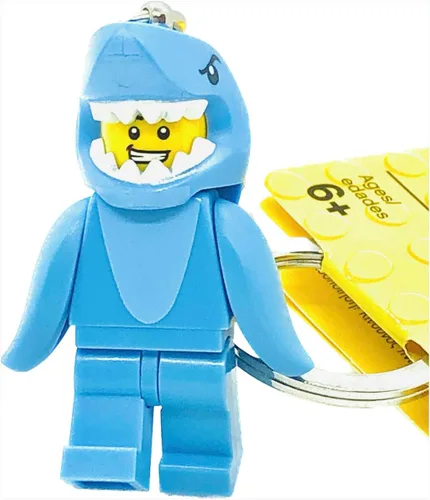 Vista 3 de LEGO 853666 Shark Suit Guy Llavero, Azul