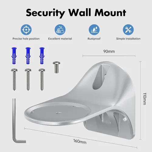 Vista 2 de XLTTYWL Soporte de pared para estudio, accesorios de montaje de estudio de aleación de aluminio con gestión de cables, soporte de pared premium que
