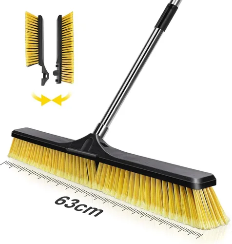 Vista 10 de Masthome - Escoba de empuje de 24 pulgadas, escoba resistente para Negro