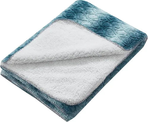 Vista 5 de Regal Comfort Manta Sherpa de piel sintética, 50 x 70 pulgadas, suave y afelpada, cálida y mullida, manta de forro polar de terciopelo