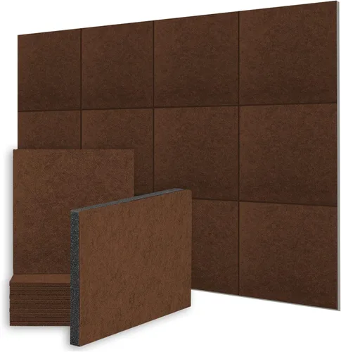 Vista 19 de AP1259 - Kit de 12 paneles de espuma autoadhesivos acústicos de alta calidad para estudio de grabación, cine en casa y oficina, tablero de espuma