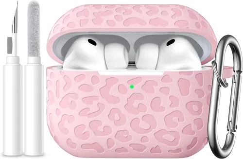 Vista 14 de Funda compatible con AirPods Pro 3 (2025), silicona suave compatible con Apple AirPods Pro 3 para mujeres, bonita funda Air Podspro3 con llavero