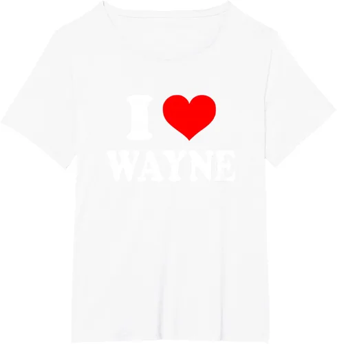 Vista 100 de Wayne - Camiseta I Heart Wayne - I Love Wayne, Negro, S