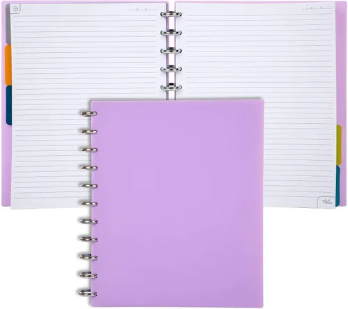 Vista 75 de Talia - Cuadernos de notas con tapas, planificador, personalizables, (Rosa de los 90, Junior (5.5 pulgadas x 8.5 pulgadas))