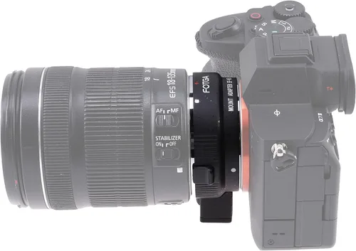 Vista 7 de Fotga Adaptador de montaje de lente de enfoque automático para control electrónico de apariencia EF-NEX para Canon EF EF-S lente compatible con Sony