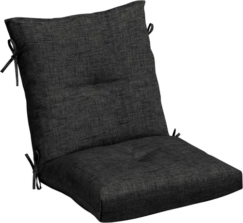Vista 21 de Arden Selections Cojín de Silla de Comedor Exterior de Felpa Moderna con Mechones y Relleno Blowfill, 21 x 40 pulgadas, Repelente al Agua