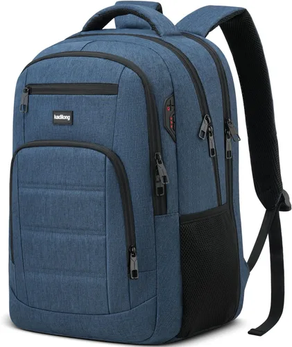 Vista 10 de kadilong Mochilas escolares para adolescentes y niños, mochila para laptop para hombre, bolsa de computadora universitaria con puerto de carga USB