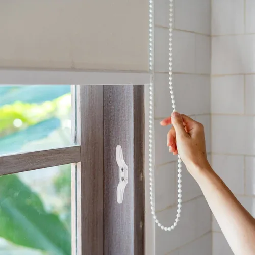 Vista 9 de DOITOOL Tacos de seguridad para cable ciego, piezas de control de cuerda de ventana de plástico transparente de 3.14 pulgadas con tornillos, paquete