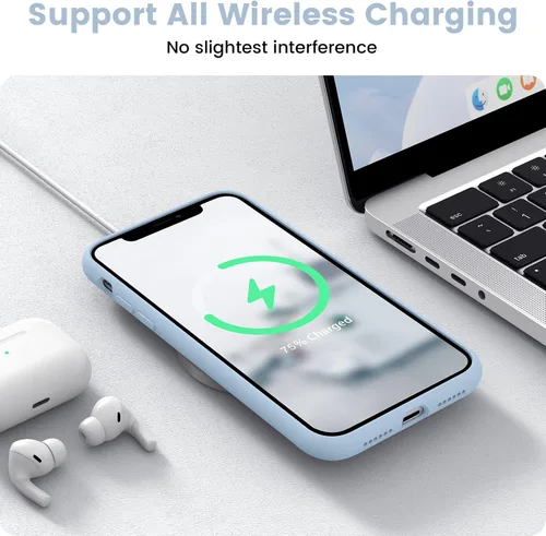 Vista 7 de Funda compatible con iPhone 11, silicona [forro de microfibra suave antiarañazos] [delgada a prueba de golpes] Funda mejorada para teléfono 11