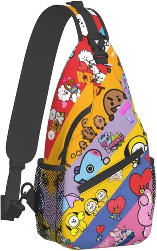 Vista 2 de SSNDFVY Bolso bandolera de gran capacidad para mujeres y hombres, bolso cruzado, bolso de hombro, bolsas de pecho para viajes, senderismo, gimnasio