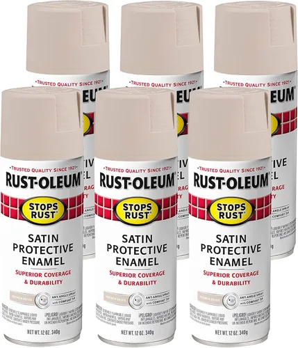 Vista 105 de Rust-Oleum 7776830 - Pintura en aerosol para prevención del óxido, 12 onzas, negro plano