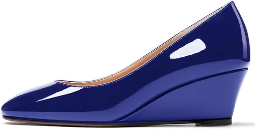 Vista 2 de WAYDERNS Zapatos de tacón bajo con cuña de tacón bajo para mujer de 2 pulgadas