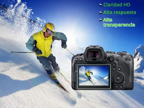 Vista 2 de Protector de pantalla para cámara réflex digital Canon EOS M50 M100 Mark ii (para accesorios) con cubierta de zapata caliente, película de vidrio