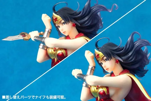 Vista 5 de Kotobukiya DC Comics: Armored Wonder Woman 2ª edición Estatua de Bishoujo Figura escala 1/7