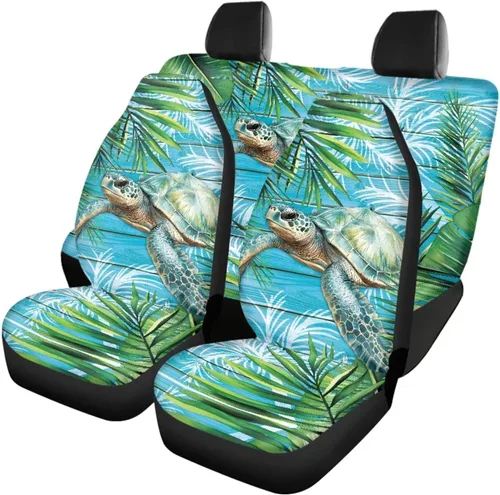 Vista 28 de Howilath 250 USA Anniversary - Juego de 4 fundas de asiento de automóvil de ajuste universal para asientos delanteros y traseros para uso en todas