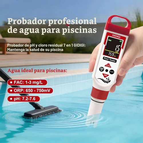 Vista 2 de Equipo de prueba de la piscina del probador del cloro, probador del rojo +blanco