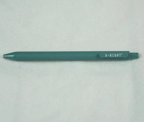 Vista 6 de U-RIGHT 12 piezas de bolígrafos de tinta de gel, tinta negra de 0.5 mm, punta fina, escritura suave, bolígrafos bonitos para oficina y escuela Verde