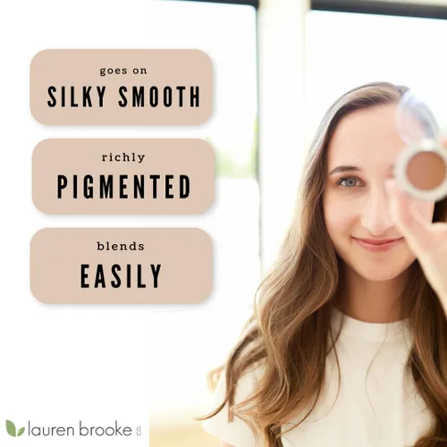 Vista 4 de Lauren Brooke Cosmetiques Sombra de ojos en crema Maquillaje de ojos orgánico natural, ricamente pigmentado, sombra de ojos en crema para mujeres