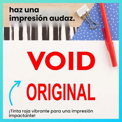 Vista 6 de ExcelMark Sello de Copia Autoentintado de Goma - Tinta Roja para Uso en Oficina, Ideal para una Gestión Eficiente de Documentos con Sellos de Copia