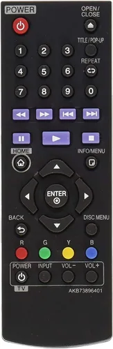 Vista 2 de Nuevo AKB73896401 Remoto de Repuesto para LG Blu Ray Disc DVD Player