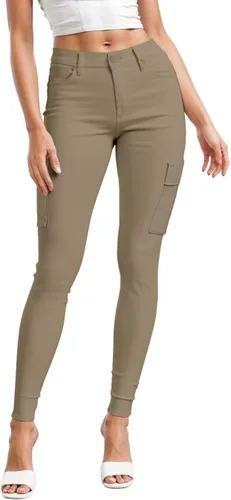 Vista 19 de Hybrid & Company - Pantalones ultraelásticos para mujer, cómodos y ajustados, para el trabajo y ocasiones informales Negro