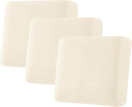 Vista 536 de H.VERSAILTEX Fundas de Cojín de Asiento Individuales Super Elásticas Fundas de Sofá Fundas de Cojín de Sofá Fundas Deslizables Juegos Tela de Sarga