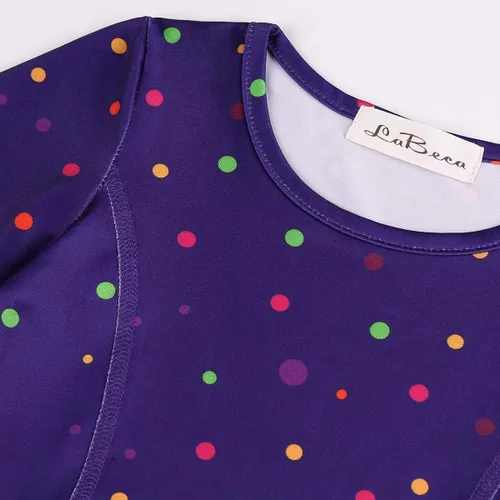 Vista 5 de LaBeca - Vestido sin mangas o de manga larga para niñas, vestidos informales con diseño de unicornio o sirena para niñas pequeñas o grandes