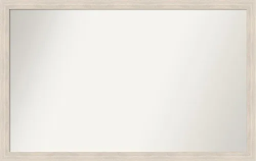 Vista 400 de Amanti Art Espejo personalizado, espejo de baño estrecho Alexandria White Wash, espejo de pared o espejo de tocador de baño sobre el fregadero