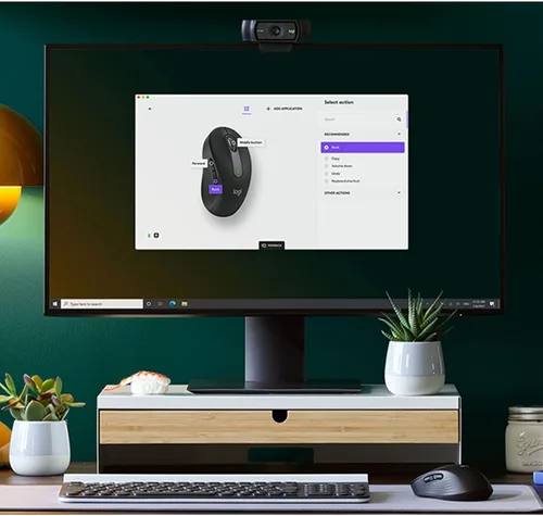 Vista 8 de Logitech Signature MK650 Combo para negocios, mouse y teclado inalámbricos, perno Logi, Bluetooth, SmartWheel, certificado globalmente Grafito