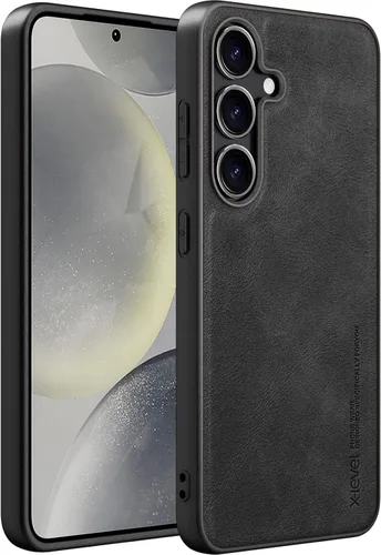 Vista 49 de X-level Funda para Samsung Galaxy Z Flip 6, delgada funda delgada de piel sintética para teléfono, TPU suave, a prueba de golpes, protección Negro